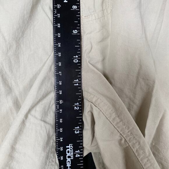 Columbia Mens Shorts Tan 100% Nylon Field Gear Pockets Medium - Picture 6 of 14